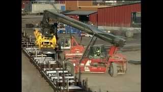 Kalmar DCD forklift truck handling steel [upl. by Inavoy572]