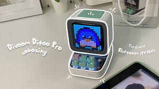 Divoom Ditoo Pro unboxing 👾 the cutest retro pixelart bluetooth speaker 🌷 [upl. by Ahsetra]