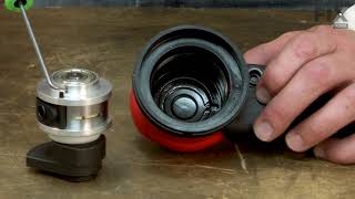 Dynabrade Sander Repair  How to Replace the Drop in Motor [upl. by Reynold361]