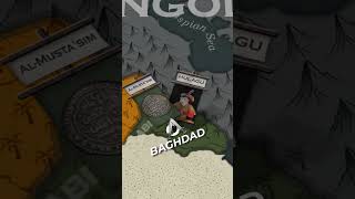 Why did the Mongols Destroy Baghdad shorts mongols map [upl. by Anaitsirhc383]