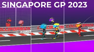 Singapore GP 2023  Highlights  Formula 1 Animated Comedy [upl. by Leventhal]