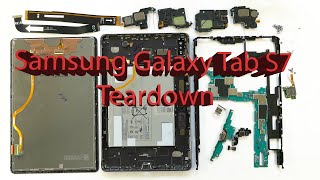 Samsung Galaxy Tab S7 11quot SMT870  SMT875 Full Disassembly Teardown Guide [upl. by Mirella]