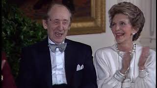 Vladimir Horowitz performance excerpts and President Reagans remarks on October 5 1986 [upl. by Aipmylo339]