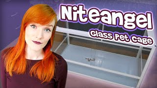 Unboxing Hamster Cage Review  Niteangel Glass Pet Cage [upl. by Sinnaiy]