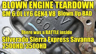 Chevy  GMC 60L Gen4 V8 quotLSquot LY6 Blown Engine Teardown Im Sure That Sounded GREAT [upl. by Valry]