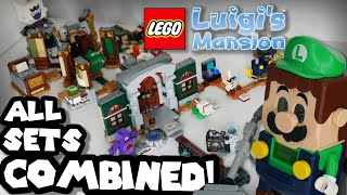 All Lego LUIGIS MANSION Sets COMBINED  Huge Lego Luigi Course [upl. by Oilerua]