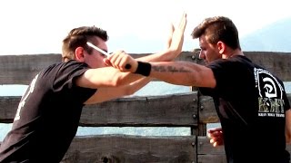 KRAV MAGA TRAINING • The 360 Defense against a KNIFE [upl. by Torrell]