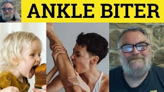 🔵 Ankle Biter Meaning  Ankle Biter Examples  Ankle Biters Definition  British Slang  Ankle Biter [upl. by Hcahsem]