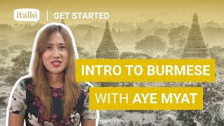 GET STARTED  BURMESE For Beginners  Free Lesson [upl. by Ydde225]