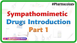 1Sympathomimetic drugs Introduction  ANS Pharmacology [upl. by Camus]