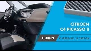 Jak wymienić filtr kabinowy – CITROEN C4 PICASSO II – The Mechanics by FILTRON [upl. by Joly529]