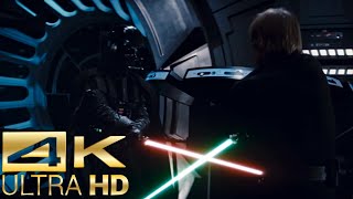 Darth Vader vs Luke Skywalker 12 4k UltraHD  Star Wars Return of The Jedi Fight Scene [upl. by Ayet]