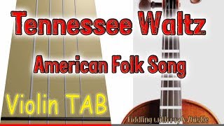 Tennessee Waltz  American Folk  Violin  Play Along Tab Tutorial [upl. by Carole]