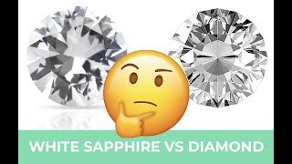 White Sapphire vs Diamond  A Good Alternative [upl. by Nnyladnarb548]