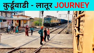 Kurduwadi To Latur Train Journey  Pandharpur Nizamabad Express [upl. by Anirhtak918]