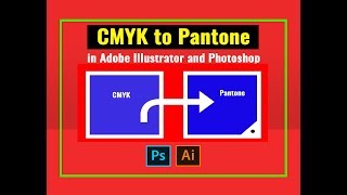 How to Convert a Pantone to CMYK in Illustrator [upl. by Clementine]