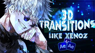 Xenoz 3D Transition Tutorial  After Effects AMV Tutorial 2023 [upl. by Emirak860]