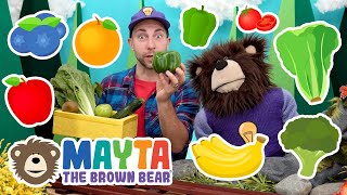 Fruits and Vegetables for Kids  Preschool Videos [upl. by Feeney263]