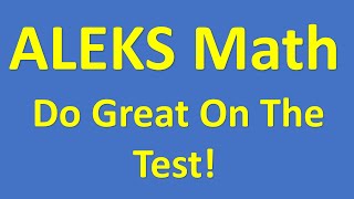 ALEKS Math – Improve Your Score PRACTICE PROBLEM [upl. by Nnaynaffit]