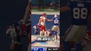 JOSH ALLENS CLUTCH TD Bills QB Scores Game Winning Rushing TD NFL Shorts mustsee trending [upl. by Zehe]