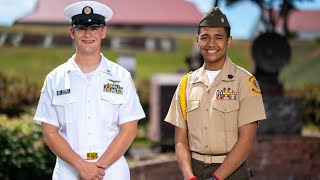 Young Marines and Sea Cadets at Leadership Academy [upl. by Ocimad]