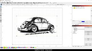 LightBurn Tutoral Using Layers [upl. by Hsitirb850]