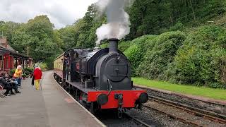 Lakeside amp Haverthwaite Railway Steam Train Departure [upl. by Lesnah]