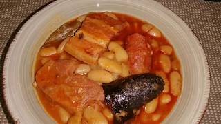 Fabada asturiana en olla rápida [upl. by Artimid]