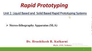 22 Stereo lithography Apparatus SLA [upl. by Clayton]