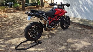 Ducati Hypermotard 1100 S Review and Sound Check Termignoni Exhaust [upl. by Merill]