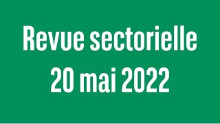 Revue sectorielle  20 mai 2022 [upl. by Sellers]