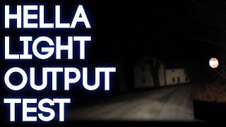 Hella Driving Lamp Light Output Test 500 [upl. by Nnylylloh]