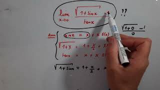 Calcul dune limite à laide dun développement limité au voisinage de zéro [upl. by Otilopih]