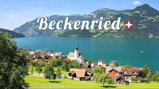 Beckenried Switzerland 4K  A stunning village on the shores of Lake Lucerne [upl. by Dela711]