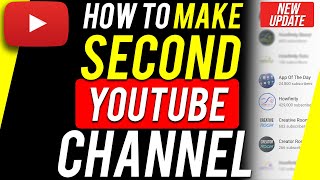 How to Make a Second YouTube Channel [upl. by Odraode]