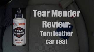 Tear Mender review torn leather car seat [upl. by Aranaj]