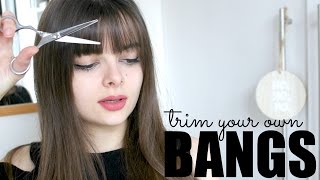 How To Trim Your Own Bangs [upl. by Urbano]