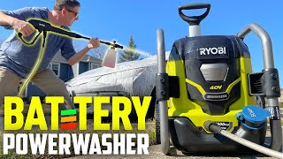 1500PSI BATTERY PRESSURE WASHER REVIEW  NEW Ryobi 40v 2021 💧💧💧 [upl. by Nitniuq]