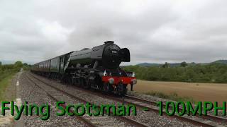 60103 Flying Scotsman doing 100mph [upl. by Snehpets760]