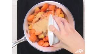 Recette compote de pêches  abricots en bocaux Le Parfait [upl. by Aerdnaid]