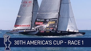 30th Americas Cup Race 1 ITA vs NZL  AMERICAS CUP [upl. by Atnahs232]