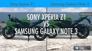 Sony Xperia Z1 Vs Samsung Galaxy Note 3 Camera Comparison [upl. by Aikrehs]