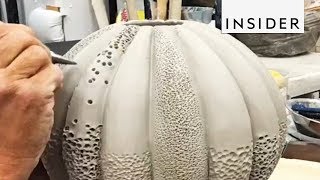 Ceramic Artist Makes Pottery That Looks Like Coral [upl. by Fortunia636]