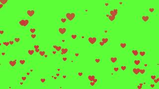 Flying Hearts Green Screen Effects [upl. by Airotkciv36]