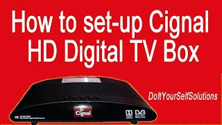 How to set up Cignal HD Digital TV box [upl. by Nauqit]