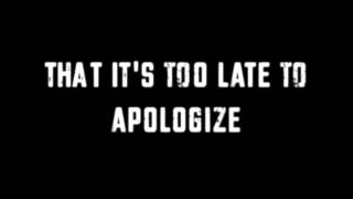 Justin Timberlake apologize lyrics [upl. by Connolly958]