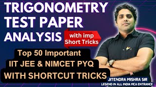 Shortcut Tricks TOP 50 PYQ’s IIT JEE amp NIMCET by Jitendra Mishra Sir Legend in All India MCA Ent [upl. by Edas]