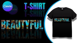 Tshirt design with Canva Easy Canva tutorial 2024 bangla [upl. by Salaidh]