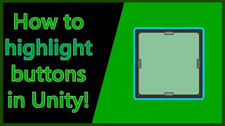 Unity Tutorial  How to highlight buttons when you mouse over them [upl. by Liek]