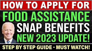 How To Apply For SNAP Food Stamps in 2023 ALL 50 STATES  EBT  PEBT Benefits COMPLETE GUIDE [upl. by Pammi]